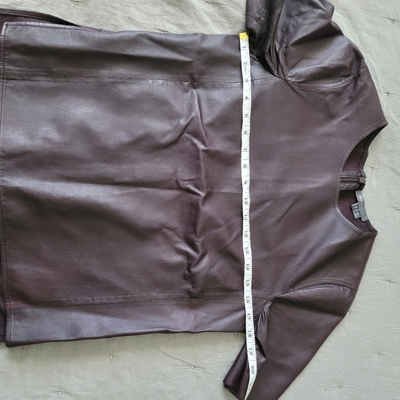 VINCE leather top Small - Picture 6 of 8